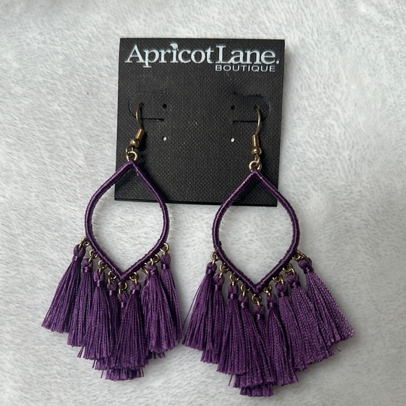 Apricot Lane Jewelry - Apricot Lane Purple Tassel Earrings